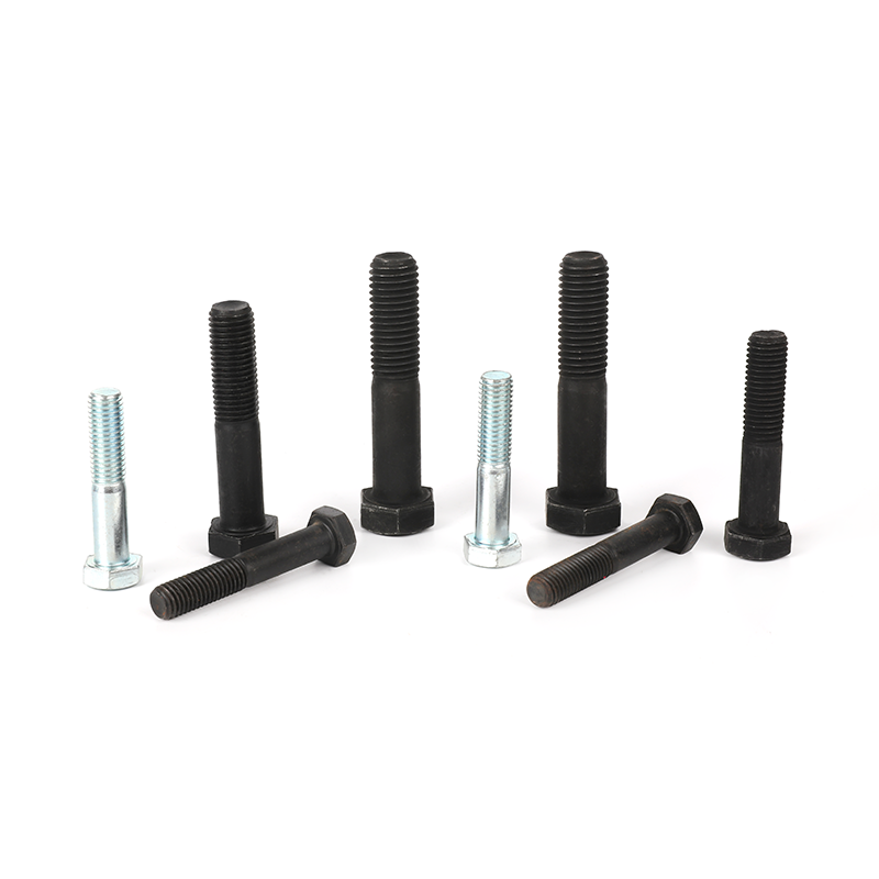 Kelas 8.8 Seng berlapis/hitam oksida parsial-thread hexagon baut dengan shank tereduksi, hex head baut